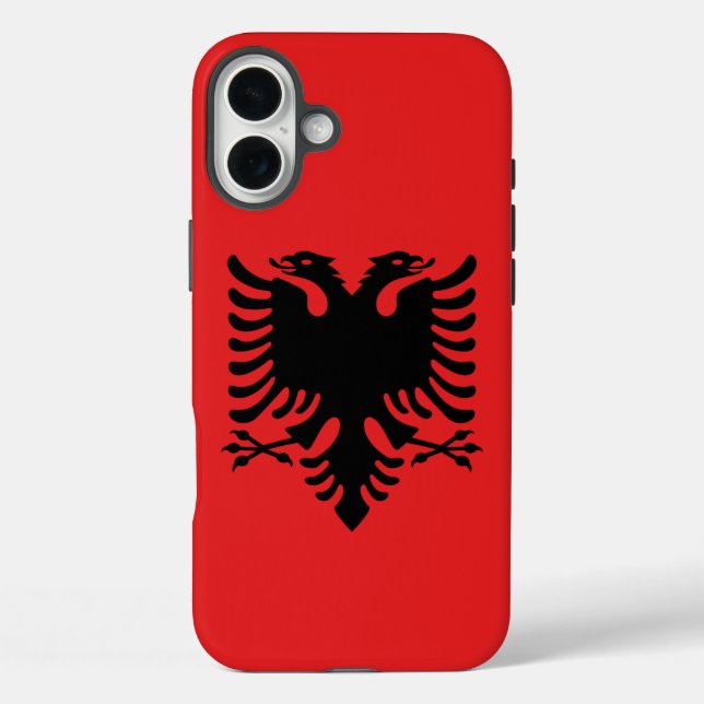 Apple iPhone 16 Plus Case-Mate, Albania flag Case-Mate iPhone Case (Back)