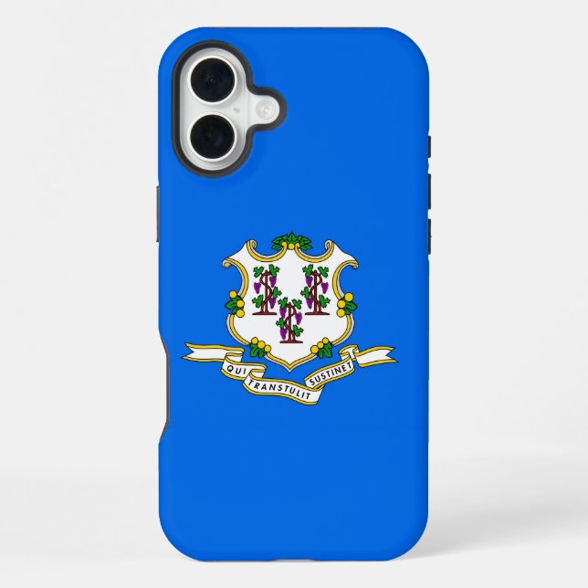 Apple iPhone 16 Plus Case-Mate, Connecticut flag Case (Back)