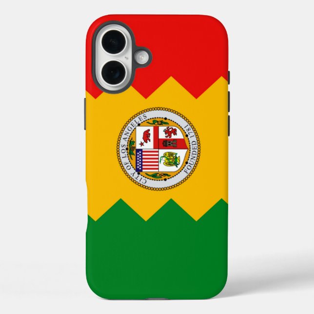 Apple iPhone 16 Plus Case-Mate, Los Angeles flag Case-Mate iPhone Case (Back)