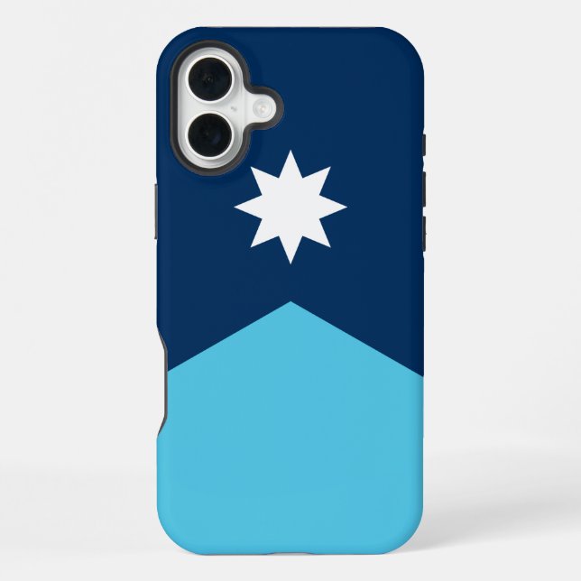 Apple iPhone 16 Plus Case-Mate Minnesota flag Case (Back)