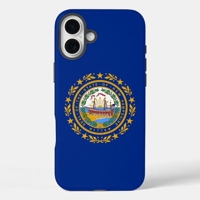 Apple iPhone 16 Plus Case-Mate New Hampshire flag Case (Back)