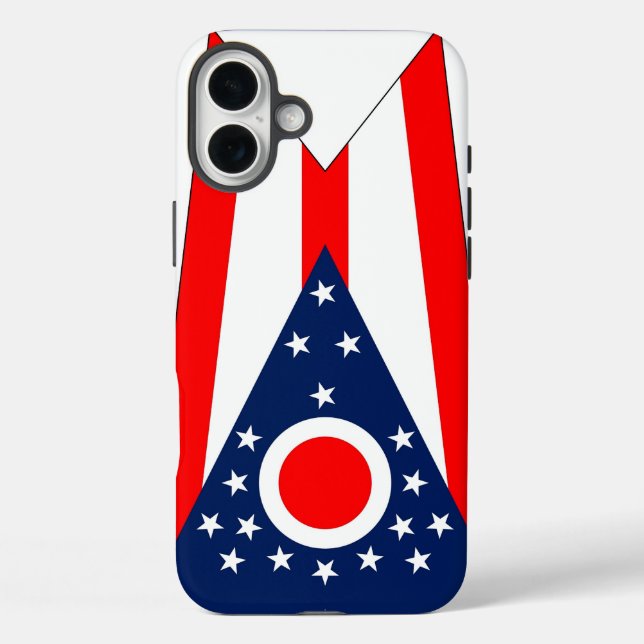 Apple iPhone 16 Plus Case-Mate Ohio flag Case-Mate iPhone Case (Back)