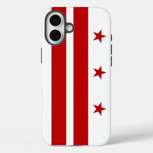 Apple iPhone 16 Plus Case, Washington DC flag iPhone 16 Plus Case