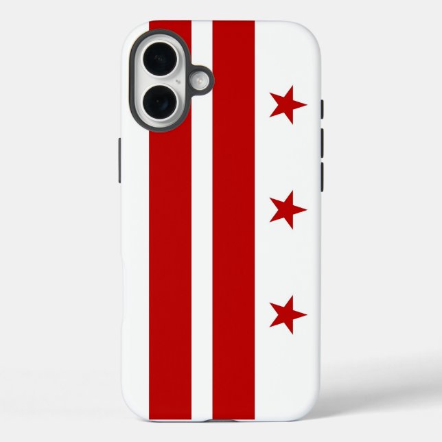 Apple iPhone 16 Plus Case, Washington DC flag Case-Mate iPhone Case (Back)
