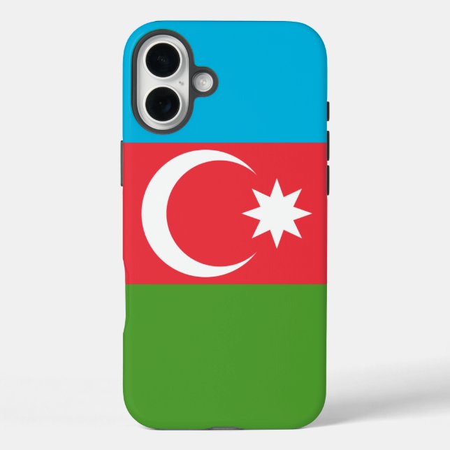 Apple iPhone 16 Plus Mate, Azerbaijan flag Case-Mate iPhone Case (Back)