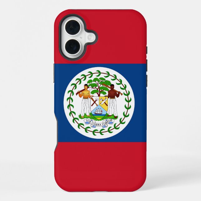Apple iPhone 16 Plus Mate, Belise flag Case (Back)