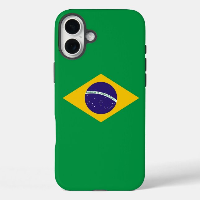 Apple iPhone 16 Plus Mate, Brazil flag Case-Mate iPhone Case (Back)