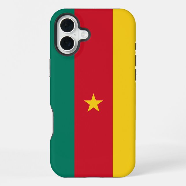 Apple iPhone 16 Plus Mate, Cameroon flag Case (Back)