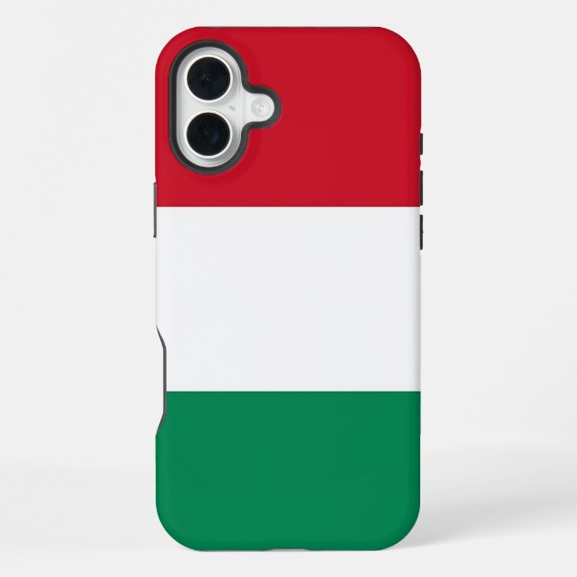 Apple iPhone 16 Plus Mate, Hungary flag Case (Back)