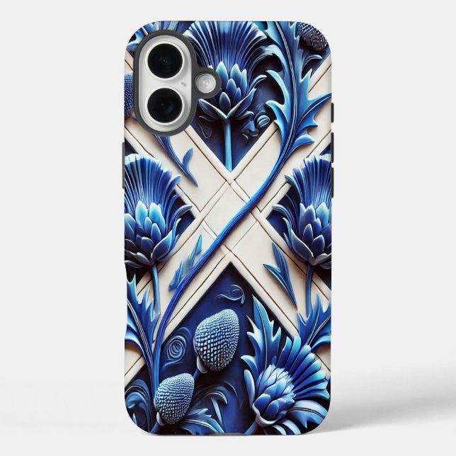 Apple iPhone 16 Plus Mate, Scottish Thistles Case-Mate iPhone Case (Back)