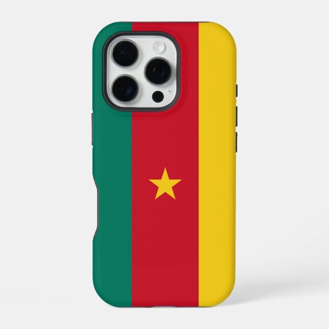Apple iPhone 16 Pro Case-Mate, Cameroon flag Case (Back)