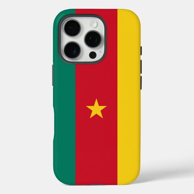 Apple iPhone 16 Pro Case-Mate, Cameroon flag Case-Mate iPhone Case (Back)