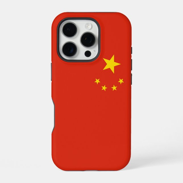 Apple iPhone 16 Pro Case-Mate, China flag Case (Back)