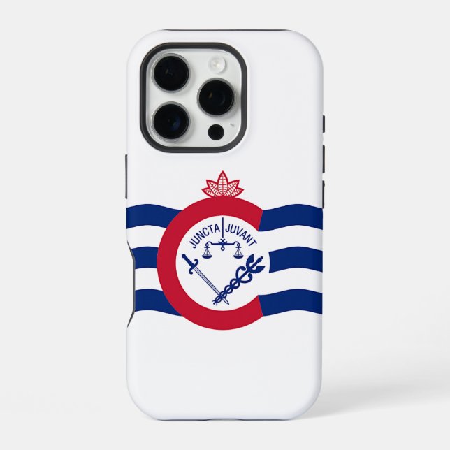Apple iPhone 16 Pro Case-Mate, Cincinnati flag Case (Back)