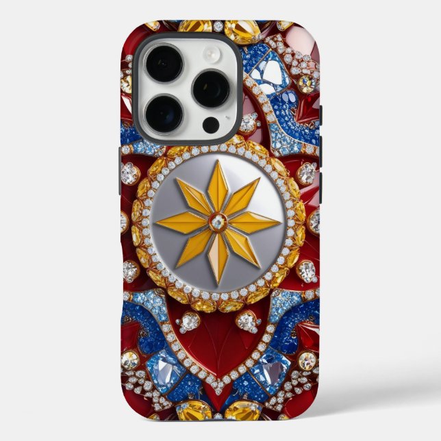 Apple iPhone 16 Pro Case-Mate, Colombia Colours Case-Mate iPhone Case (Back)