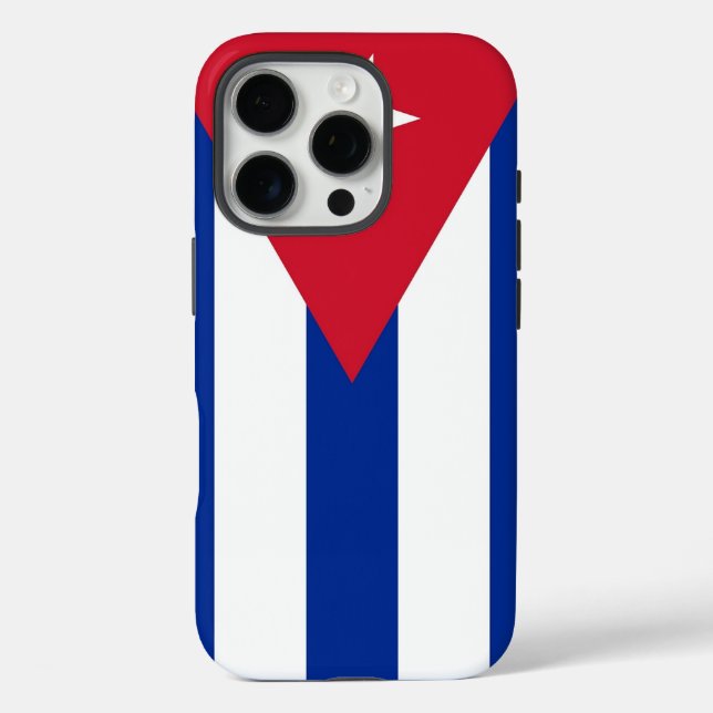 Apple iPhone 16 Pro Case-Mate, Cuba flag Case-Mate iPhone Case (Back)