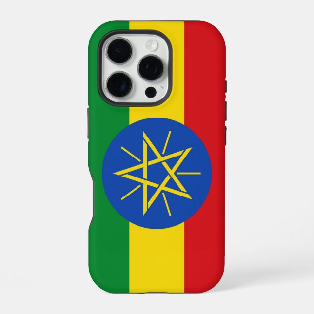 Apple iPhone 16 Pro Case-Mate, Ethiopia flag Case (Back)