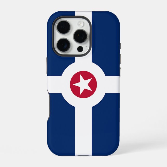 Apple iPhone 16 Pro Case-Mate, Indianapolis flag Case (Back)