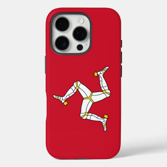 Apple iPhone 16 Pro Case-Mate, Isle of Man flag Case-Mate iPhone Case (Back)