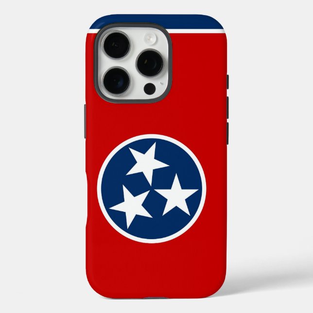 Apple iPhone 16 Pro Case-Mate, Tennessee flag Case-Mate iPhone Case (Back)