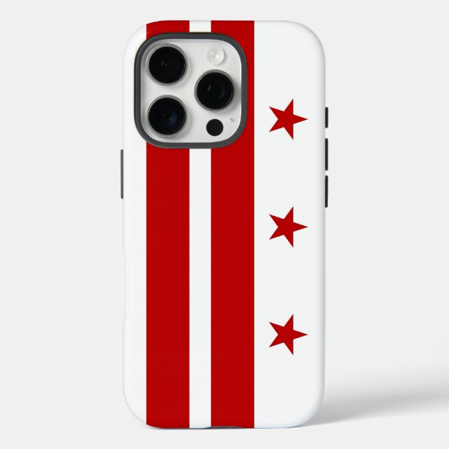 Apple iPhone 16 Pro Case, Washington DC flag Case-Mate iPhone Case (Back)