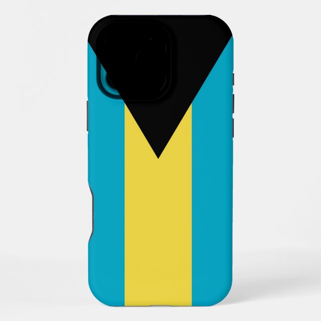Apple iPhone 16 Pro Max Case, Bahamas flag Case (Back)