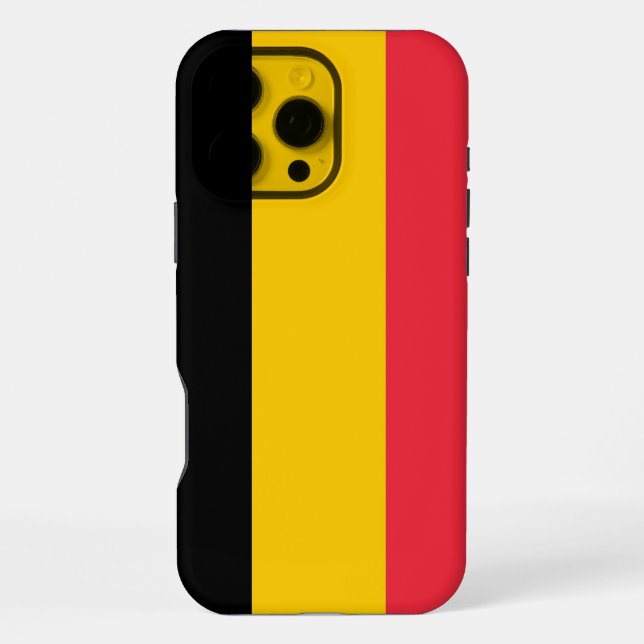 Apple iPhone 16 Pro Max Case, Belgium flag Case (Back)