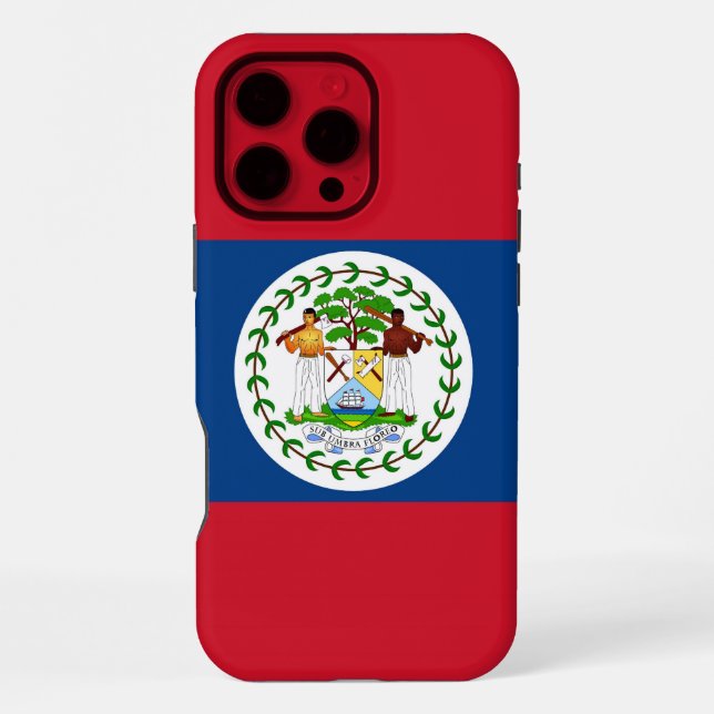 Apple iPhone 16 Pro Max Case, Belise flag Case (Back)