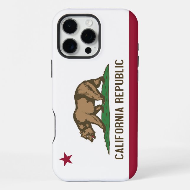 Apple iPhone 16 Pro Max Case, California flag Case (Back)