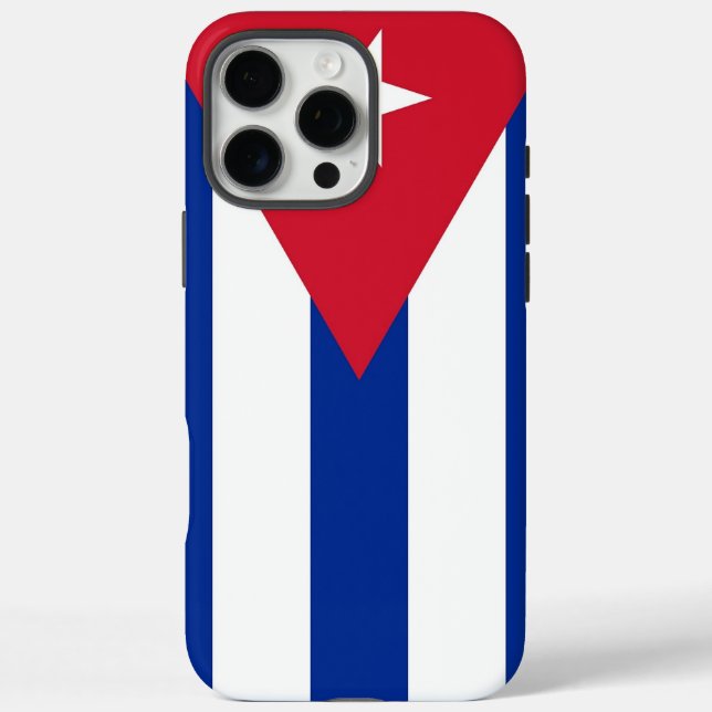 Apple iPhone 16 Pro Max Case, Cuba flag Case-Mate iPhone Case (Back)