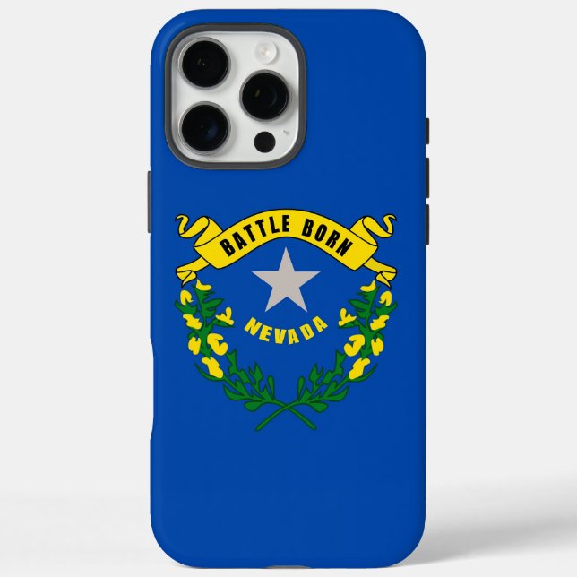 Apple iPhone 16 Pro Max Case, Nevada flag Case-Mate iPhone Case (Back)