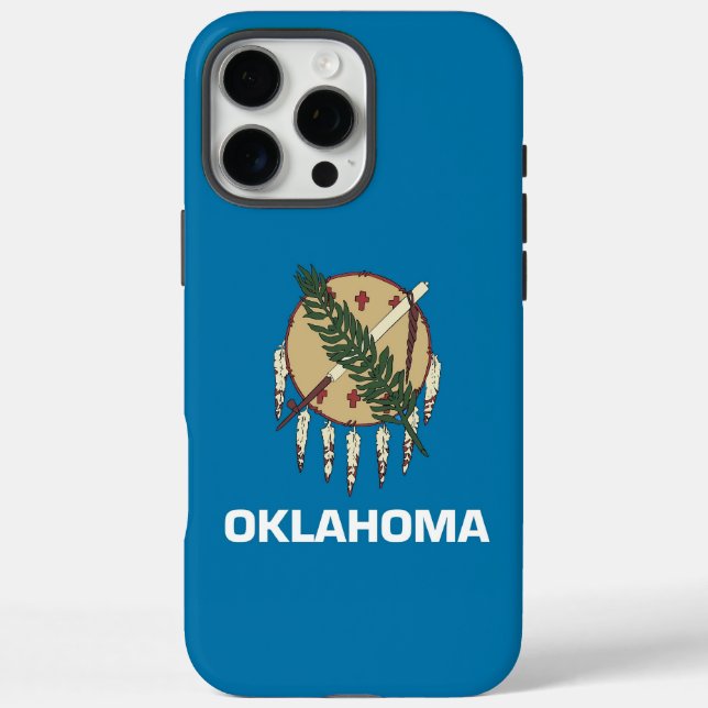 Apple iPhone 16 Pro Max Case, Oklahoma flag Case-Mate iPhone Case (Back)