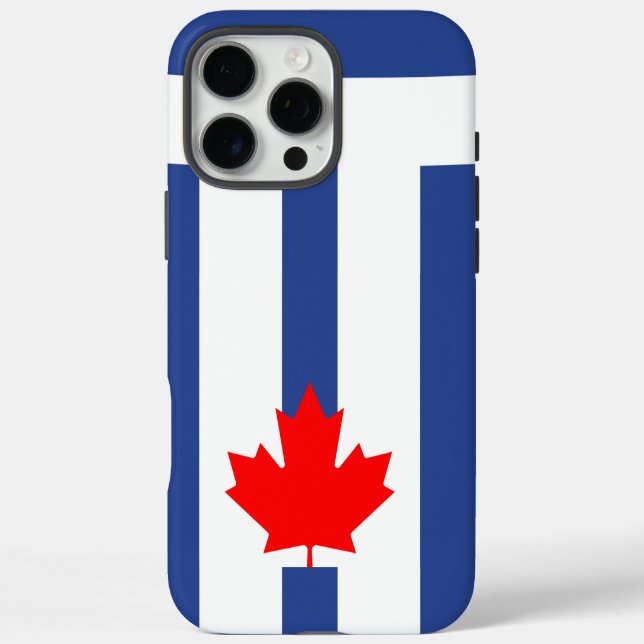 Apple iPhone 16 Pro Max Case, Toronto flag Case-Mate iPhone Case (Back)