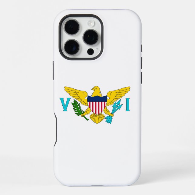 Apple iPhone 16 Pro Max, US, Virgin Islands flag Case (Back)
