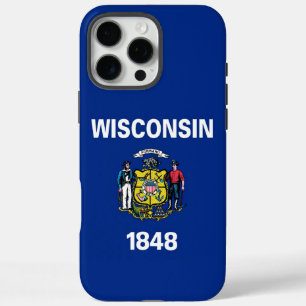 Apple iPhone 16 Pro Max, Wisconsin flag Max Case