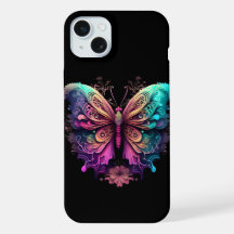 Apple iPhone butterfly rainbow space phonecase