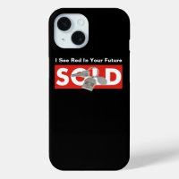 Apple iPhone Case Black Red Real Estate Phone Case
