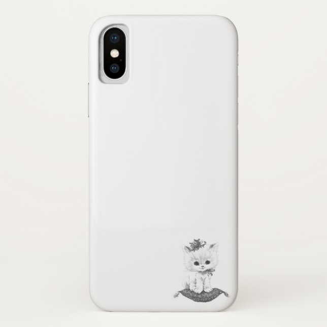 APPLE iPHONE X CASE LITTLE DOG DESIGN  (Back)