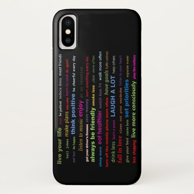 Apple iPhone X Case  Phone Case Resolutions Quotes (Back)