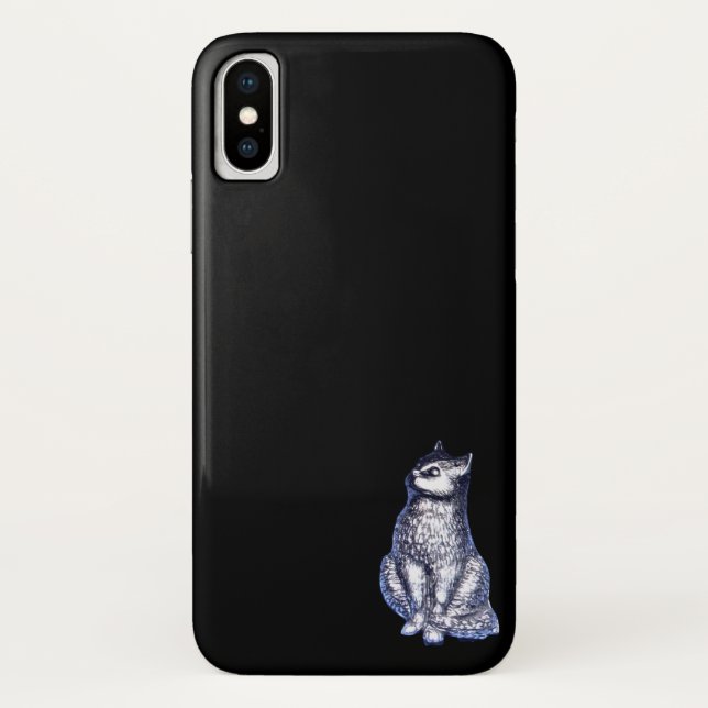 apple iphoneX case cat style design (Back)