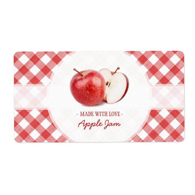 Apple Jam Jelly or Applesauce labels (Front)