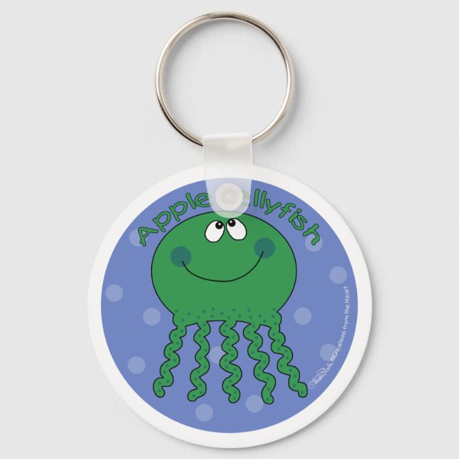 Apple Jellyfish Key Ring (Front)