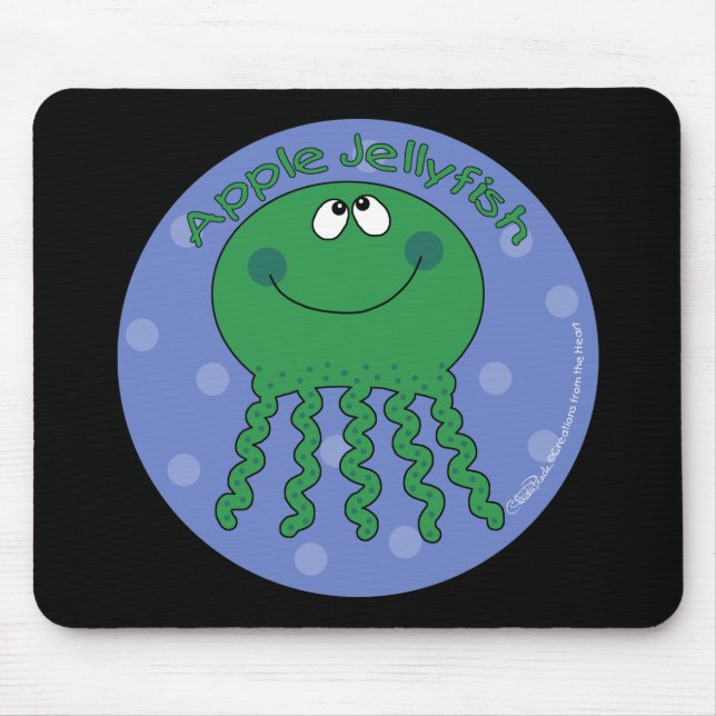 Apple Jellyfish Mouse Mat (Front)