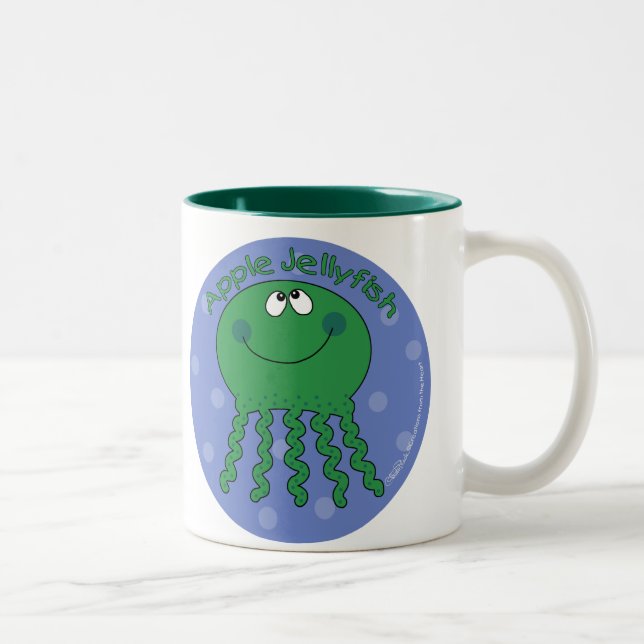 Apple Jellyfish Two-Tone Coffee Mug (Right)