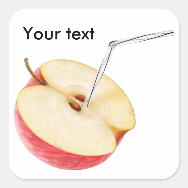 Apple juice square sticker (Front)