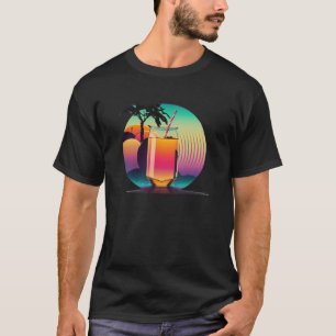 Apple Juice Synthwave 80s Retrowave Aesthetic T-Shirt