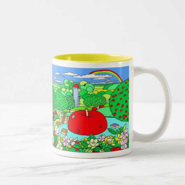 APPLE LAND Two-Tone COFFEE MUG (Right)