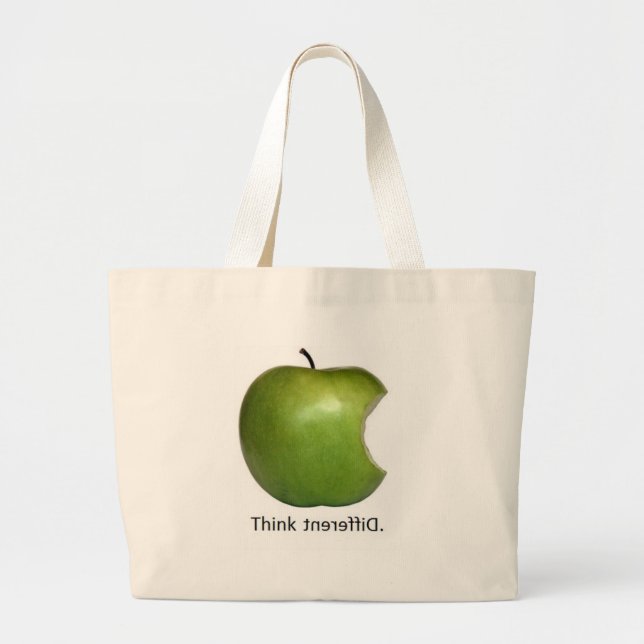 Apple Large Tote Bag (Front)