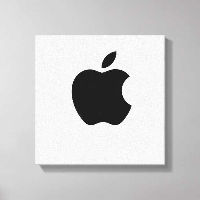 Apple logo design canvas print (Front)