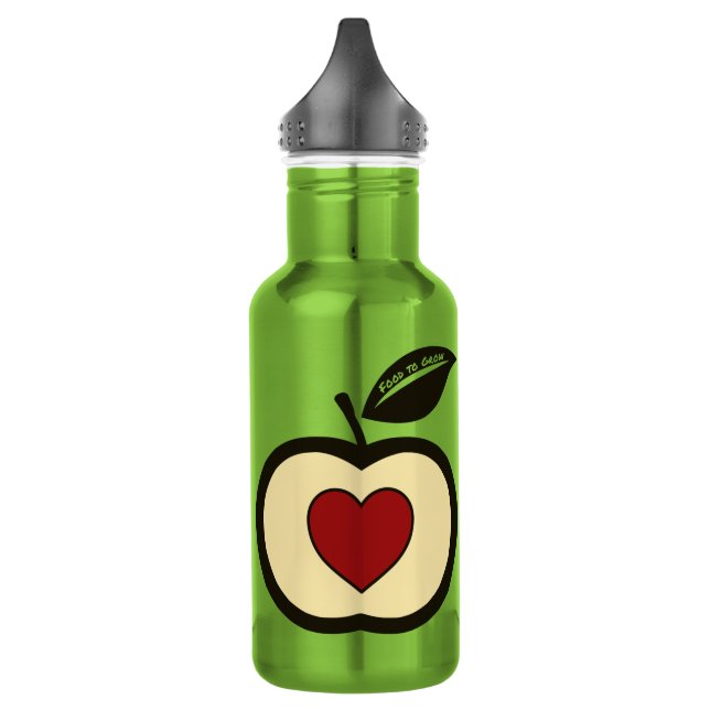 Apple Logo Food to Grow  532 Ml Water Bottle (Left)